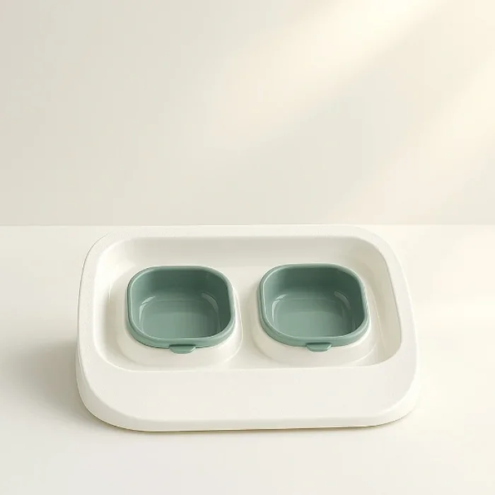 BUĞZ Mikopet Yeşil 2si 1 Arada Mama Ve Su Kabı