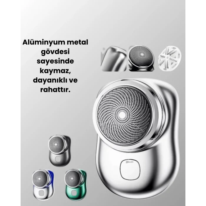  Mikro titreşim motorlu, düşük sesli, USB girişli tıraş makinesi