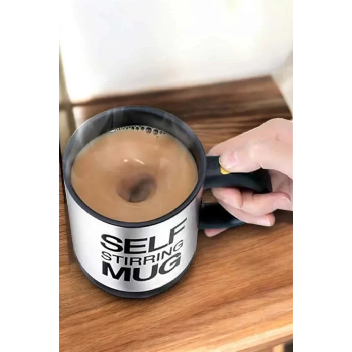 BUĞZ Mikser Kupa Yazılı Mug Bardak Karıştırma Özelliği