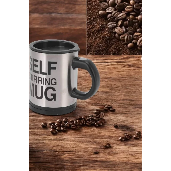  Mikser Kupa Yazılı Mug Bardak Karıştırma Özelliği