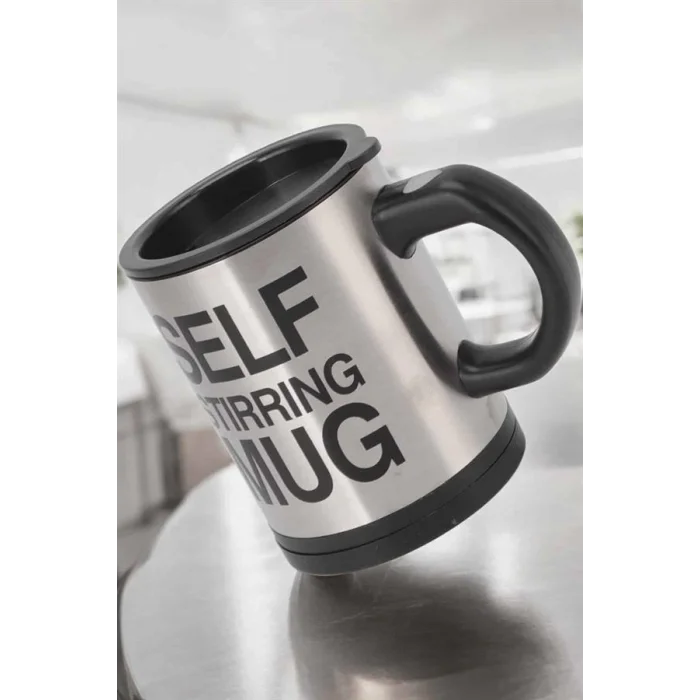 BUĞZ Mikser Kupa Yazılı Mug Bardak Karıştırma Özelliği