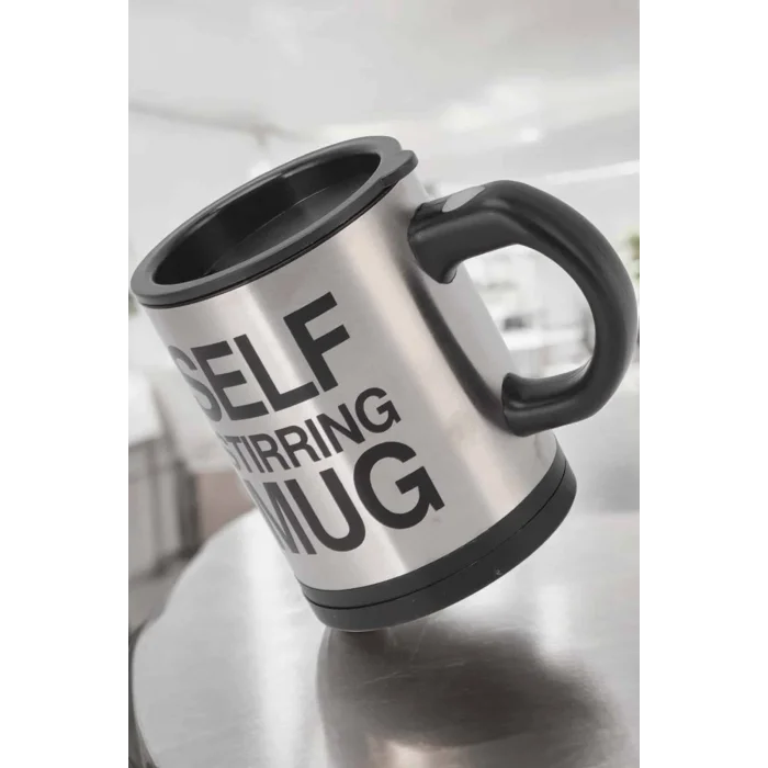 BUĞZ Mikser Kupa Yazılı Mug Bardak Karıştırma Özelliği
