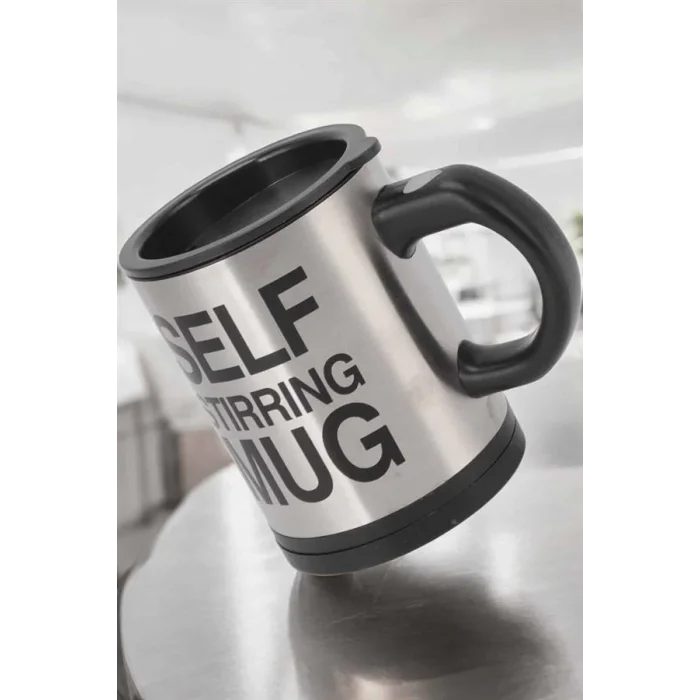 BUĞZ Mikser Kupa Yazılı Mug Bardak Karıştırma Özelliği