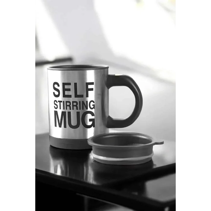 Mikser Kupa Yazılı Mug Bardak Karıştırma Özelliği