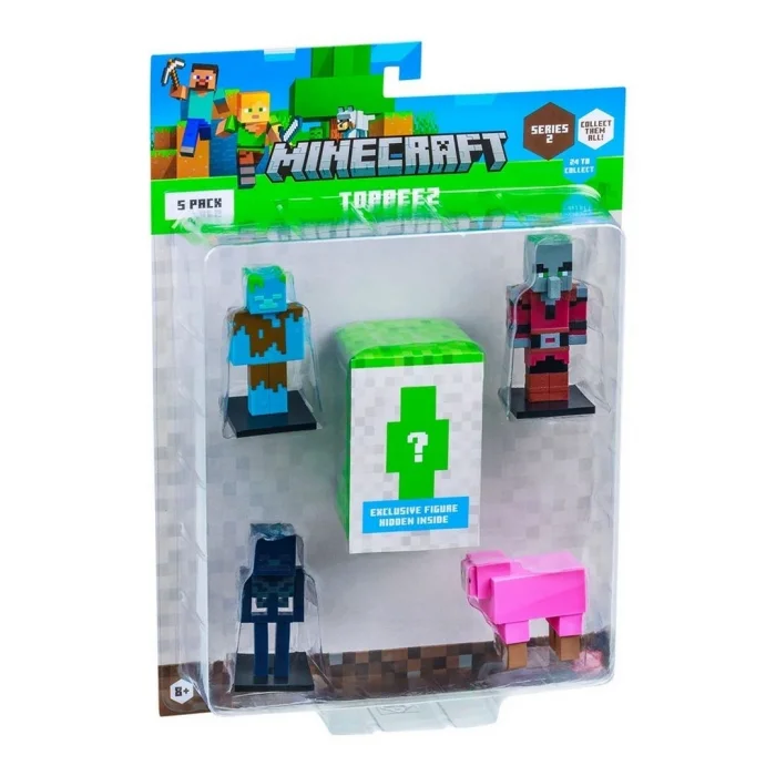BUĞZ Minecraft 3D Toppeez 5li Figür Seti