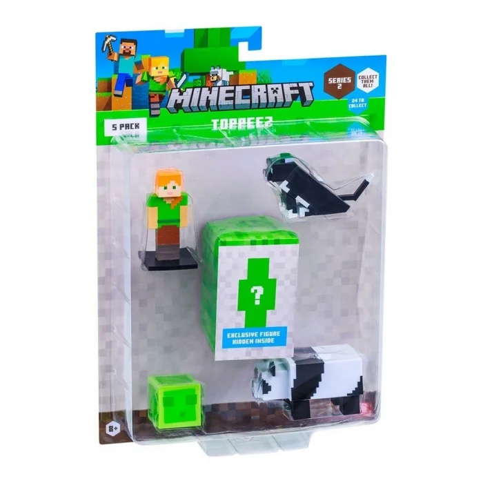 BUĞZ Minecraft 3D Toppeez 5li Figür Seti
