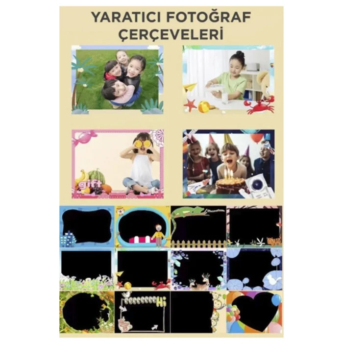 BUĞZ Mini 1080p Hd Çocuk Kamera Dijital Fotoğraf Makinesi 2.0 Inç Ekran 5 Adet Oyun Pembe