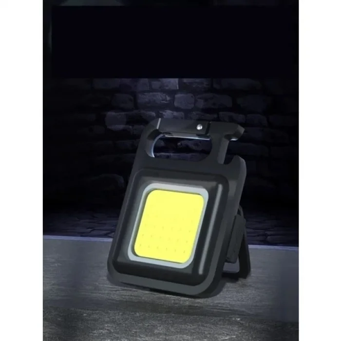 BUĞZ Mini 30 Ledli  Mıknatıslı Anahtarlık Flash Kamp Lambası Askılı Kapak Açacaklı Şarjlı Fener - BUĞZ