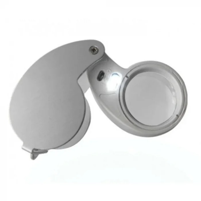 BUĞZ Mini 40x25mm Takı Büyüteç, Cep Büyüteç, Teftiş, Elmas Pullar, Madeni Kontrol Lup Mg21011