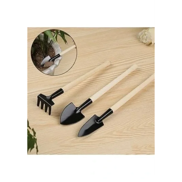 BUĞZ Mini Ahşap Hobi Bahçe Seti 3 Parça