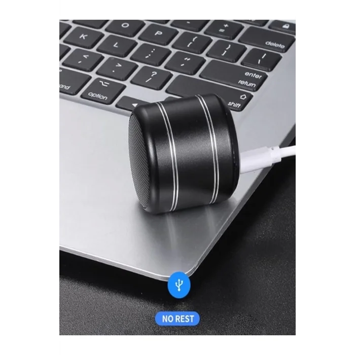  Mini Alüminyum Tws Kablosuz Bluetooth Hoparlör – Yuvarlak Metal Tasarım, Yüksek Bas Ve Taşınabilir Özellikler