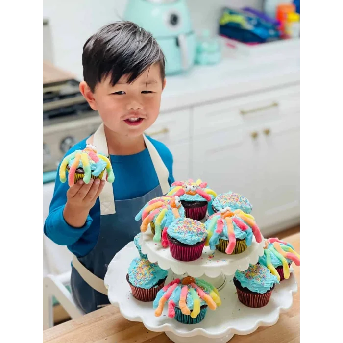  Mini Çocuklar İçin Cupcake Fırın Kalıbı 6 Büyük Bölmeli Muffin Kek Kalıbı