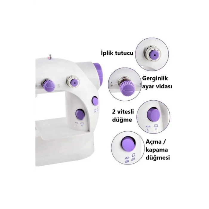 BUĞZ Mini Ev Dikiş Makinesi Pedallı Sewıng Machine