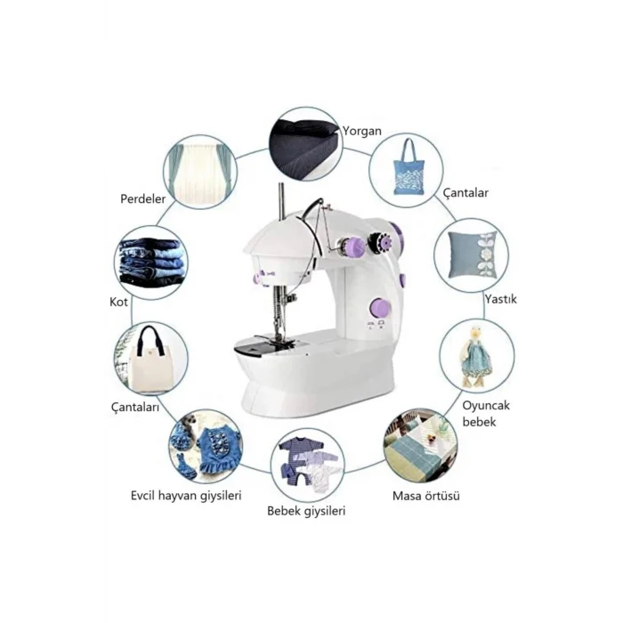 BUĞZ Mini Ev Dikiş Makinesi Pedallı Sewıng Machine