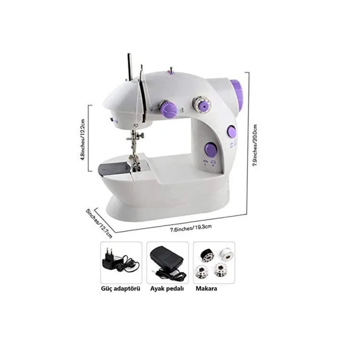 BUĞZ Mini Ev Dikiş Makinesi Pedallı Sewıng Machine