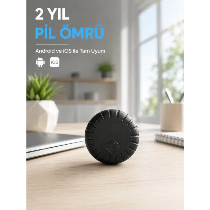 BUĞZ Mini GPS Takip Cihazı Android iOS Destekli Çanta Cüzdan Araç ve Valiz Konum Bulucu