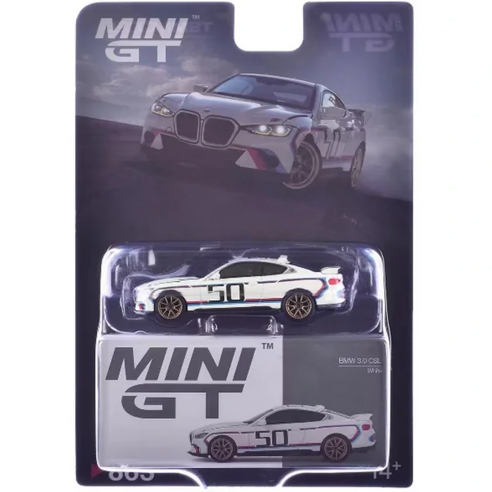 BUĞZ Mini GT 1/64 BMW 3.0 CSL White - Blister Paket