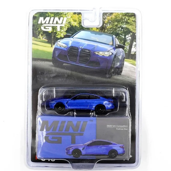  Mini GT 1/64 BMW M4 Competition (G82) Portimao Blue - Blister Paket