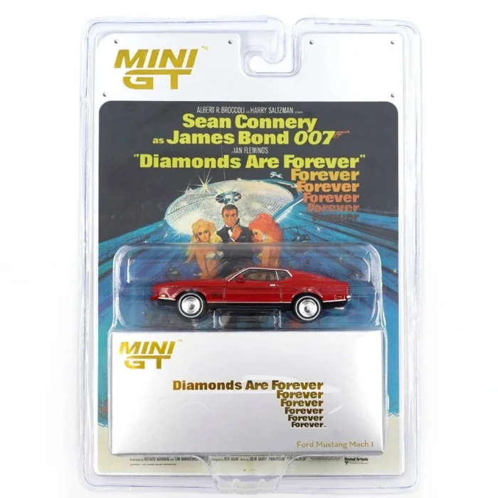 BUĞZ Mini GT 1/64 Ford Mustang Mach 1 Diamonds Are Forever / English - Blister Paket