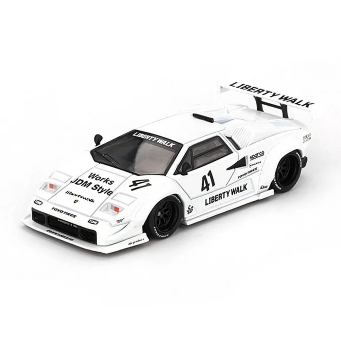  Mini GT 1/64 Lamborghini Countach LB-WORKS White 2024 Tokyo Auto Salon - Blister Paket