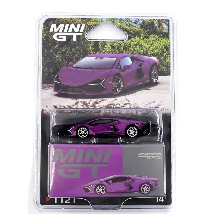 BUĞZ Mini GT 1/64 Lamborghini Revuelto Viola 30th Matte - Blister Paket
