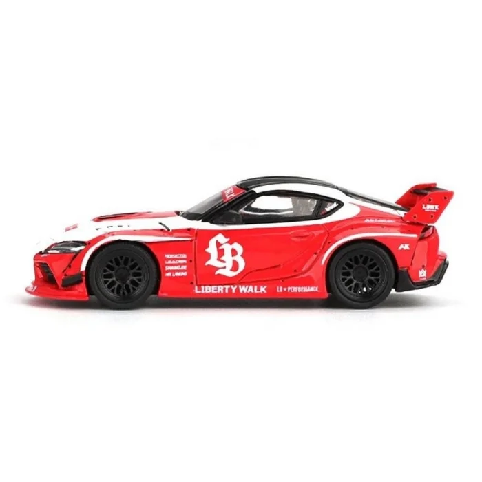 BUĞZ Mini GT 1/64 LB-WORKS Toyota GR Supra Red/White - Blister Paket