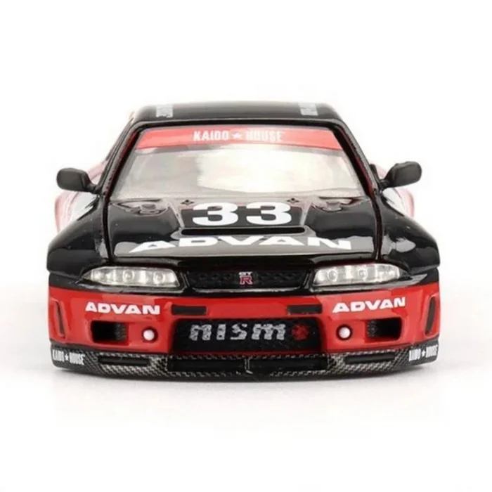BUĞZ Mini GT 1/64 Nissan Skyline GT R 33 Kaido Works Advan