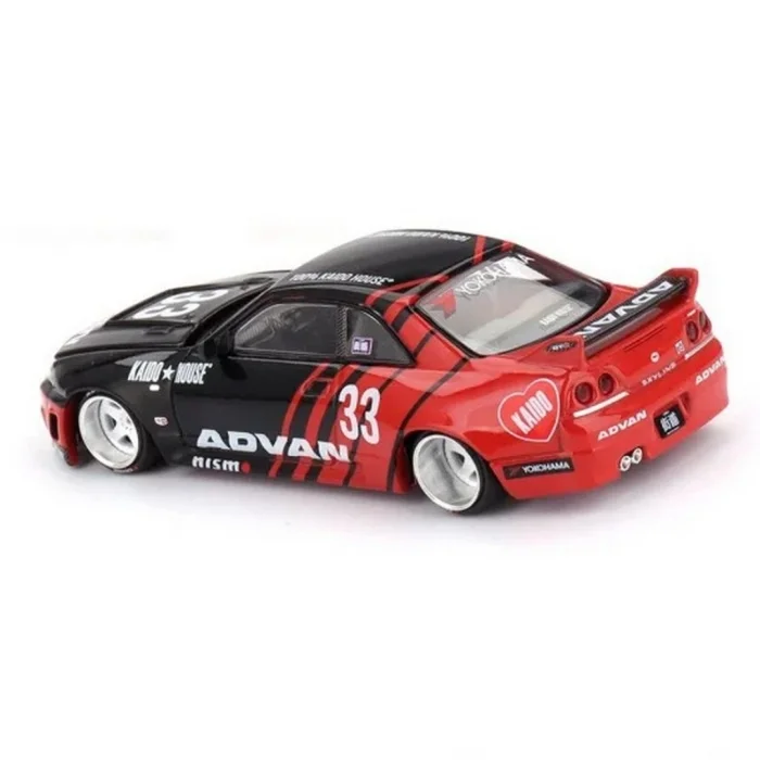 BUĞZ Mini GT 1/64 Nissan Skyline GT R 33 Kaido Works Advan