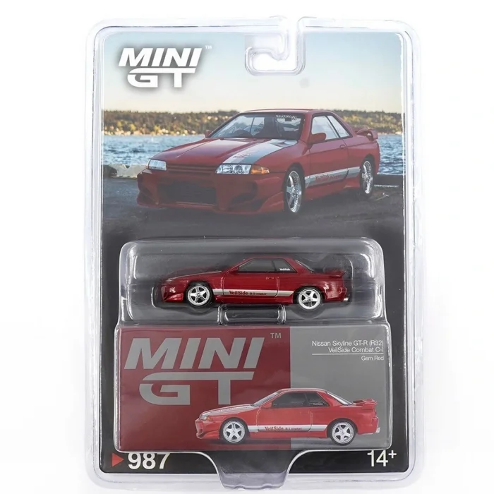 BUĞZ Mini GT 1/64 Nissan Skyline GT R R32 Veilside Combat Red