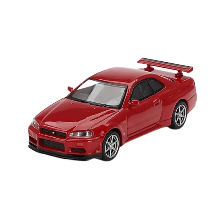  Mini Gt 1/64 Nissan Skyline GT-R(R34) V-SPEC Active Red - MGT00796-BL