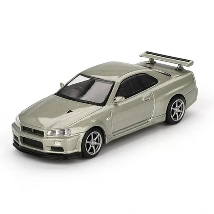 BUĞZ Mini GT 1/64 Nissan Skyline GT-R (R34) V-Spec II Nür Millenium Jade