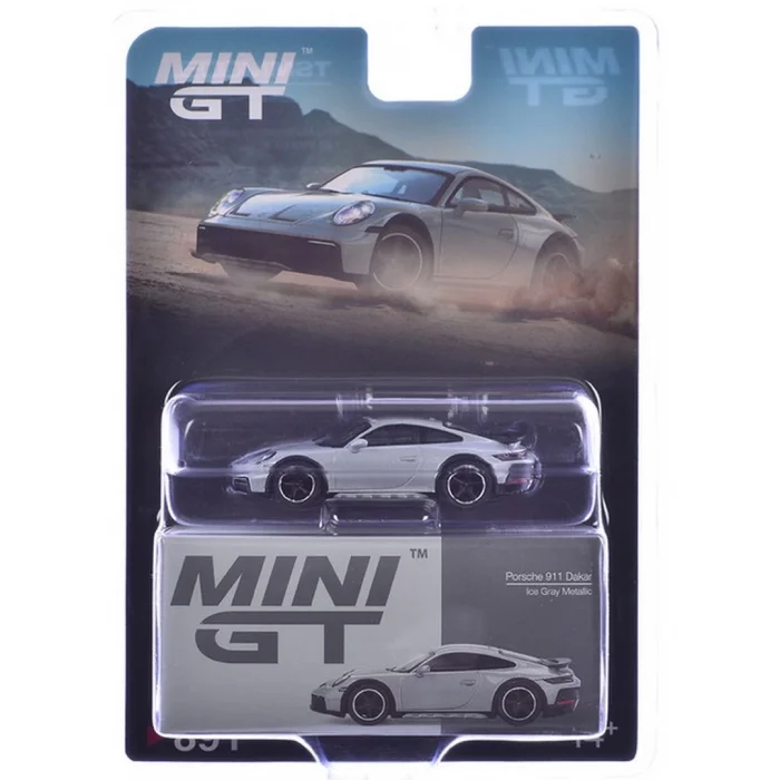  Mini GT 1/64 Porsche 911 Dakar Ice Gray Metallic - Blister Paket