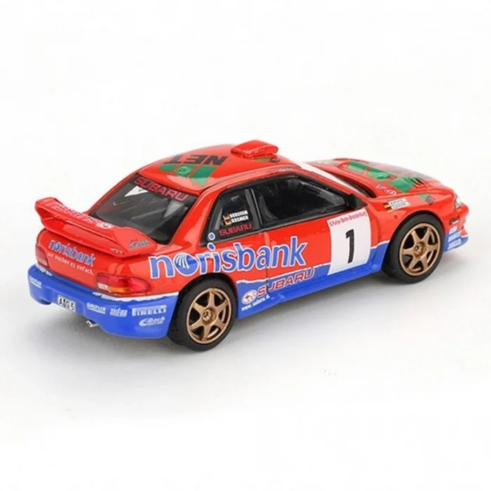 BUĞZ Mini GT 1/64 Subaru Impreza WRC97 #1 1999 DRM Champion