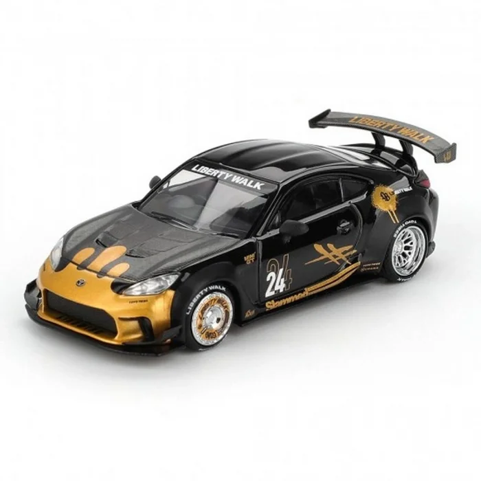 BUĞZ Mini GT 1/64 Toyota GR86 LB-Nation Black/Gold