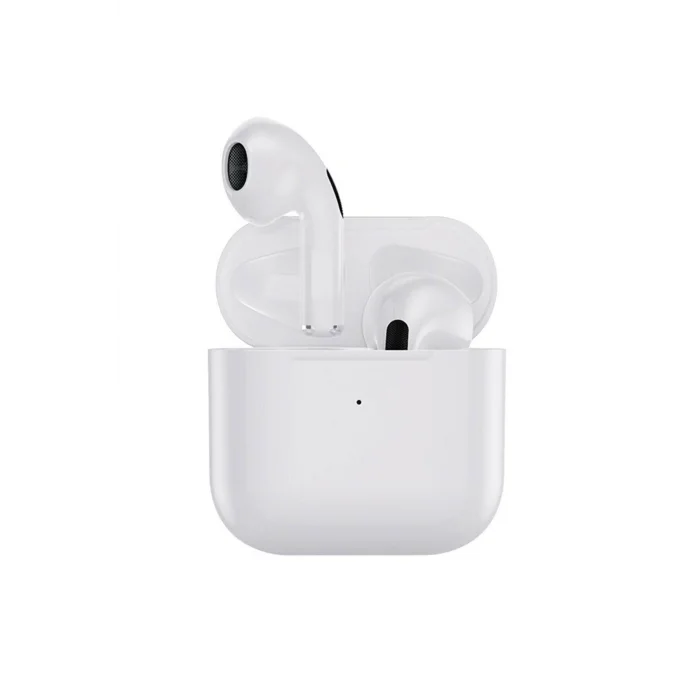 BUĞZ Mini Kablosuz Kulaklık - Bluetooth 5.0, Dokunmatik Kontrol ve Suya Dayanıklı Beyaz Tasarım