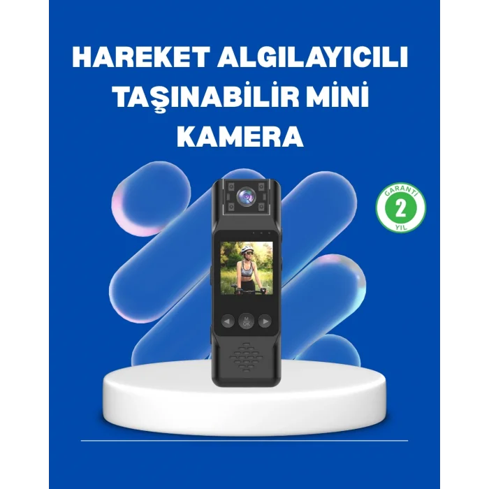  Mini Kamera 1080P Full HD Döner Lens Taşınabilir