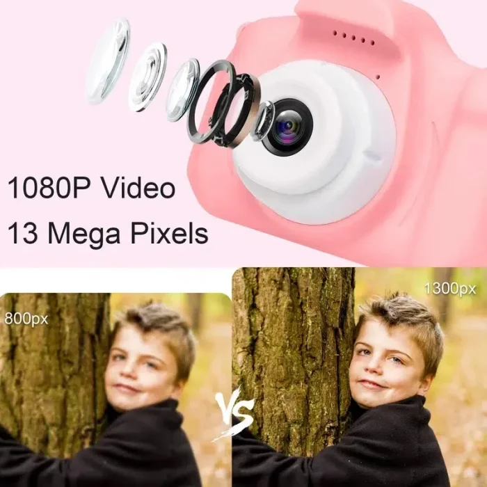 BUĞZ Mini Kamera Fotoğraf Makinesi Pembe