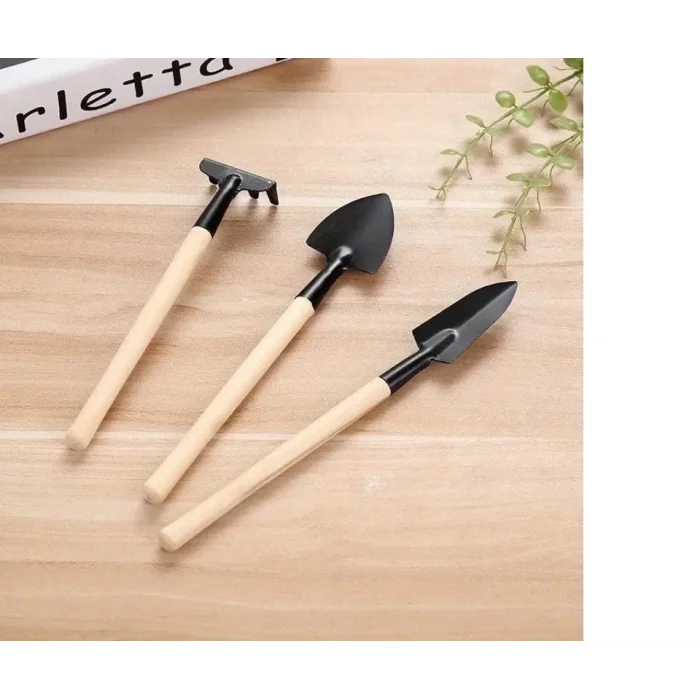 BUĞZ Mini Kazma Kürek Tırmık Seti - Portatif