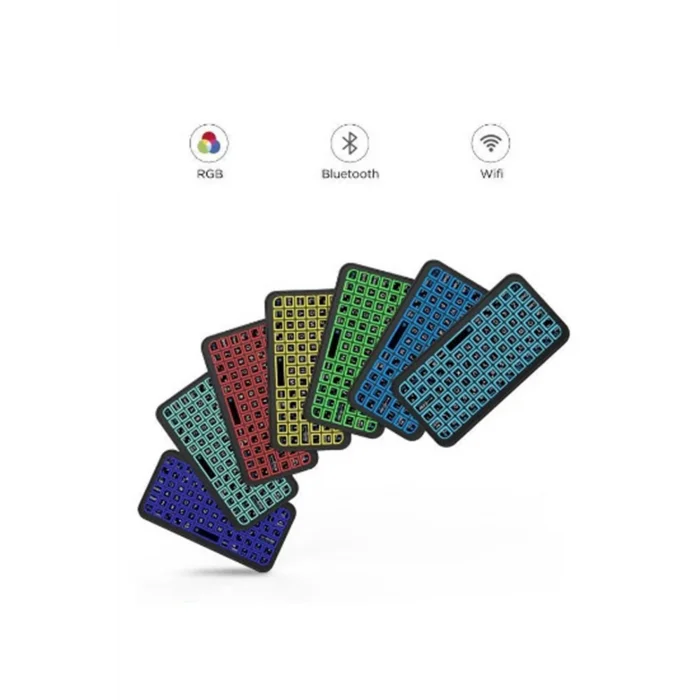 BUĞZ Mini Klavye Smarttv Işıklı Bluetooth Kablosuz Televizyon Ps3 Dizüstü Tabletler Ve Telefonlar İçin - BUĞZ