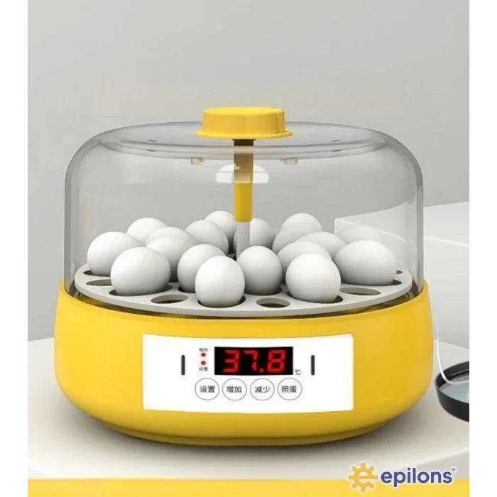  Mini Otomatik Ev Tipi Kuluçka: Papağan Bıldırcın Kuluçka Makinesi 18li Yumurtalı Mx-18