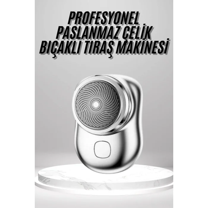  Mini Sıfır Sakal Yanak Tıraş Makinesi USB Şarjlı Sıfır Sakal Taşınabilir Korumalı