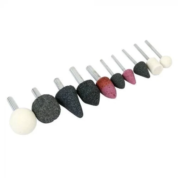  Mini Taş Zımpara Matkap Ucu Seti 10 Parça