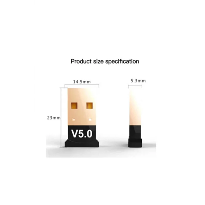 BUĞZ Mini USB Bluetooth adaptör, USB 3.0 bağlantı, Bluetooth destekli, turkuaz renk, 2 yıl garantili