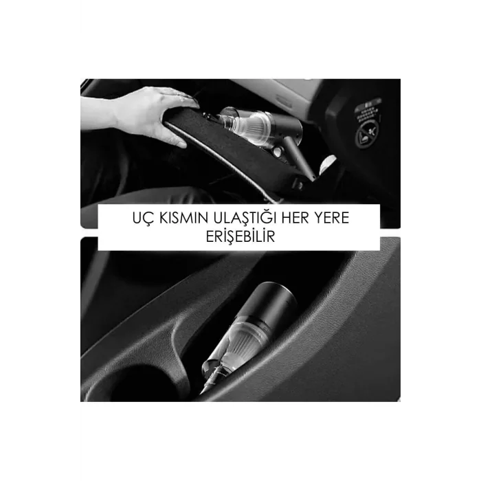 BUĞZ Mini Vakumlu Araç Süpürgesi El Süpürgesi Şarjlı Çok Fonksiyonlu Ev Aleti ( BUĞZ )