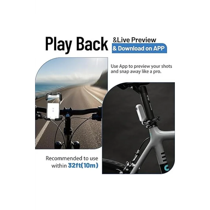 BUĞZ Mini Wıfı Aksiyon Kamerası 1080p Taşınabilir Vücut Kamerası Giyilebilir Video Kaydedici Ipx7 Su Geçirmez - BUĞZ