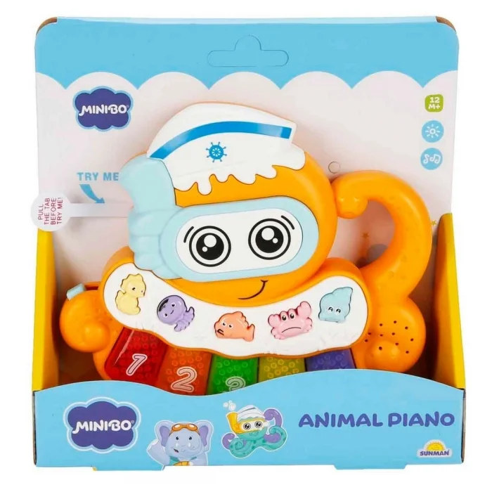 BUĞZ Minibo Sesli ve Işıklı Piyanolu Ahtapot