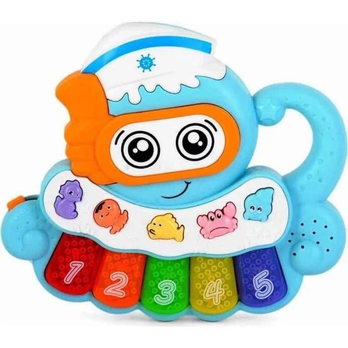 BUĞZ Minibo Sesli ve Işıklı Piyanolu Ahtapot