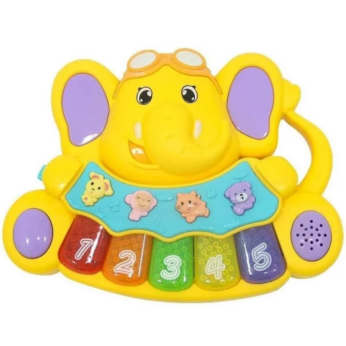 BUĞZ Minibo Sesli ve Işıklı Piyanolu Fil