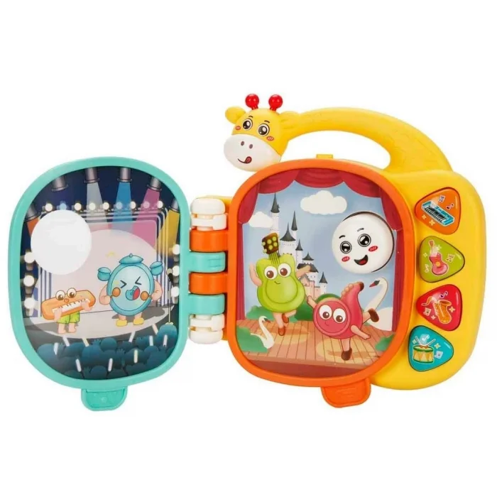 BUĞZ Minibo Sesli ve Işıklı Zürafa Figürlü Müzik Kitabı