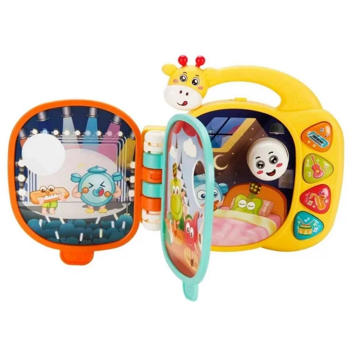 BUĞZ Minibo Sesli ve Işıklı Zürafa Figürlü Müzik Kitabı